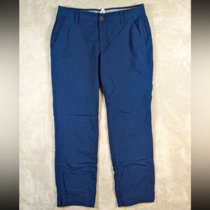 Under Armour Golf Pants Mens 36x30 Blue Loose Straight Stretch Activewear